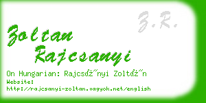 zoltan rajcsanyi business card